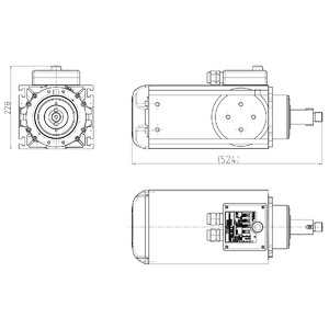 MOTORSPINDLE 205X175 13KW 40X63 SCM code 2974720000A