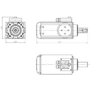 MOTORSPINDLE 10KW 50x101 M16 SCM code 2974720014A
