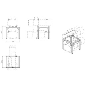 AS.TELAIO SUPPORTO P.VUOTO BECKER 250+250 CDL 2010 SCM code 29L0010839E