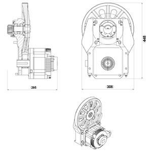 ASS. MOTOTORIDUTTORE MOT.30 R=1/6 (CONFIG. Z) SCM code 29L0012120A