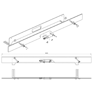 GRUPPO INNALZATORE BARRE L=1865 DX H=50-58 SCM code 29L0117282A