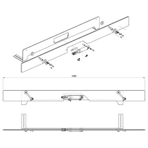 GRUPPO INNALZATORE BARRE L=1640 DX H=50-58 SCM code 29L0117314L